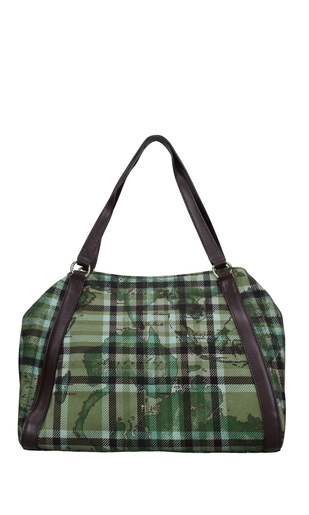 Borsa in pelle e cotone 