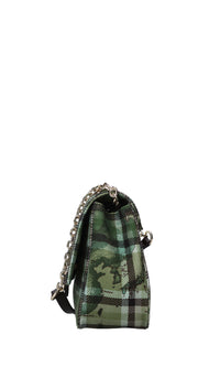 Borsa in tessuto e pelle 