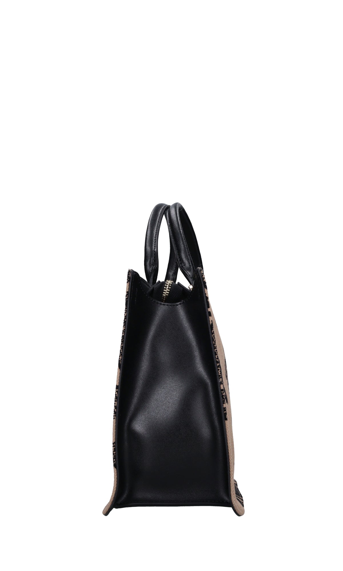 Borsa in pelle e cotone 