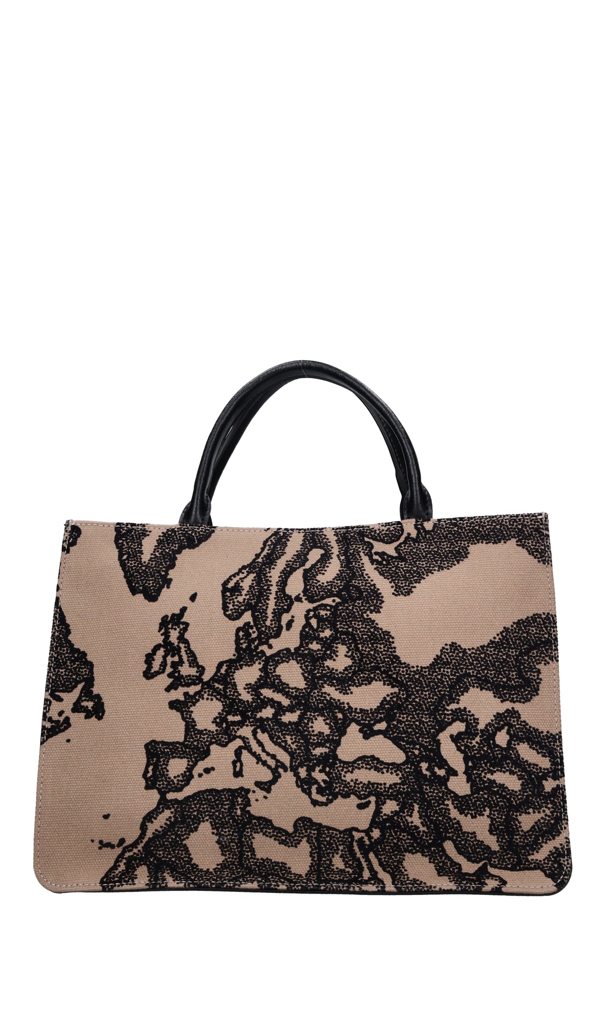 Borsa in pelle e cotone 