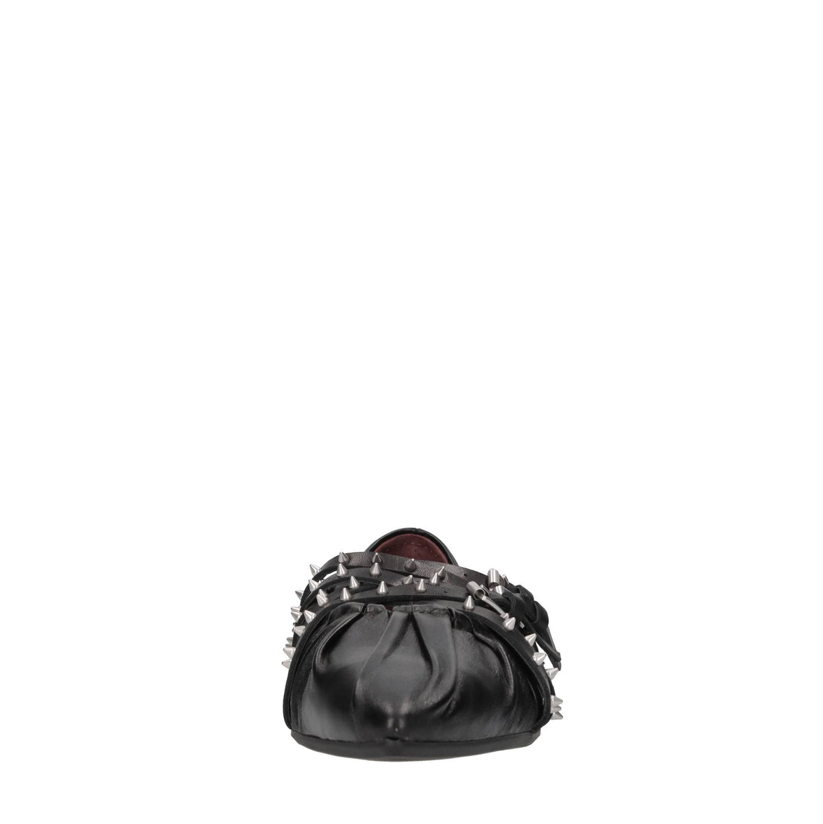 Ballerine in pelle con borchie 