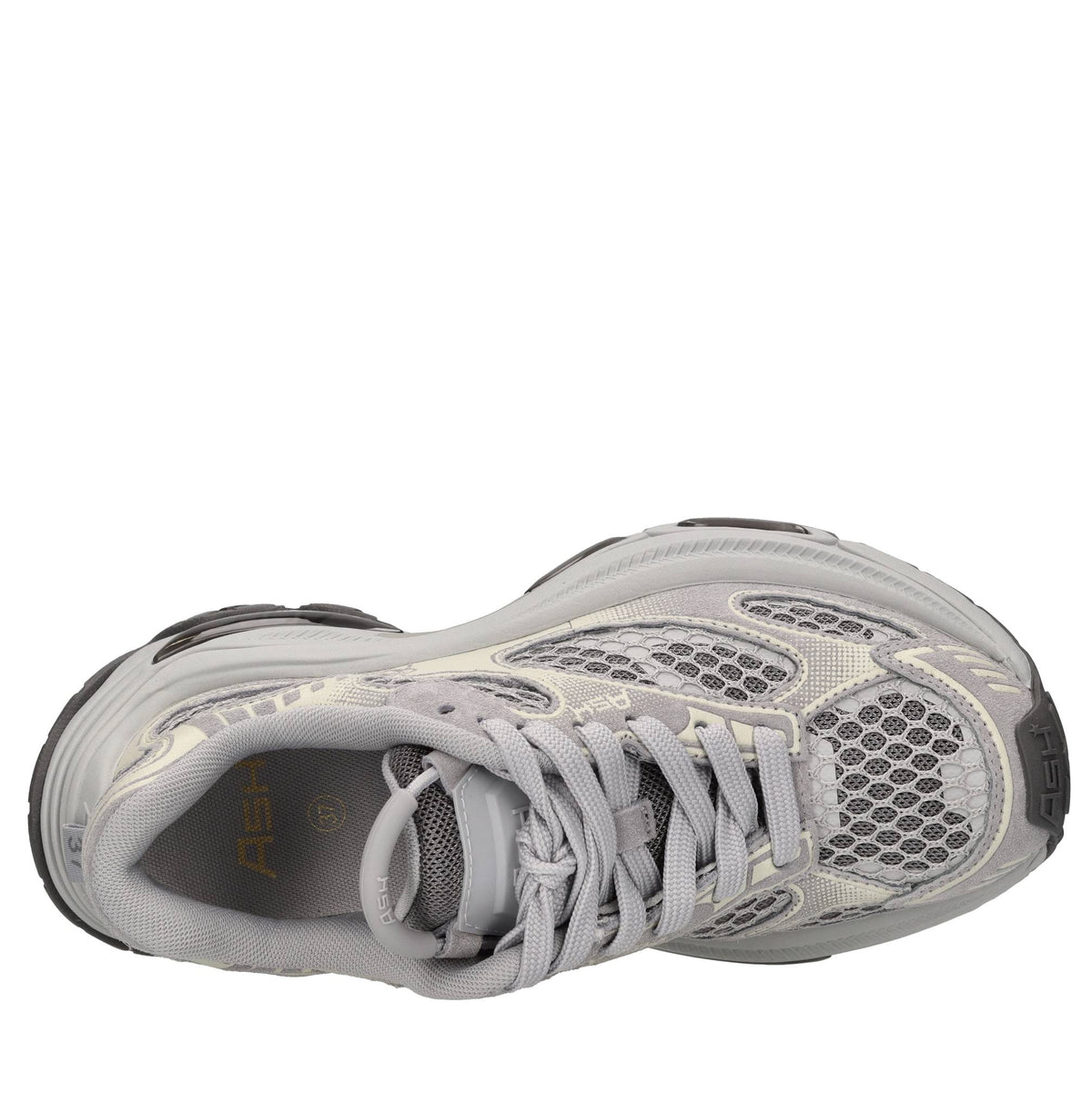 Sneakers in camoscio e tessuto 