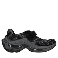 Sneakers slip-on in camoscio e tessuto 