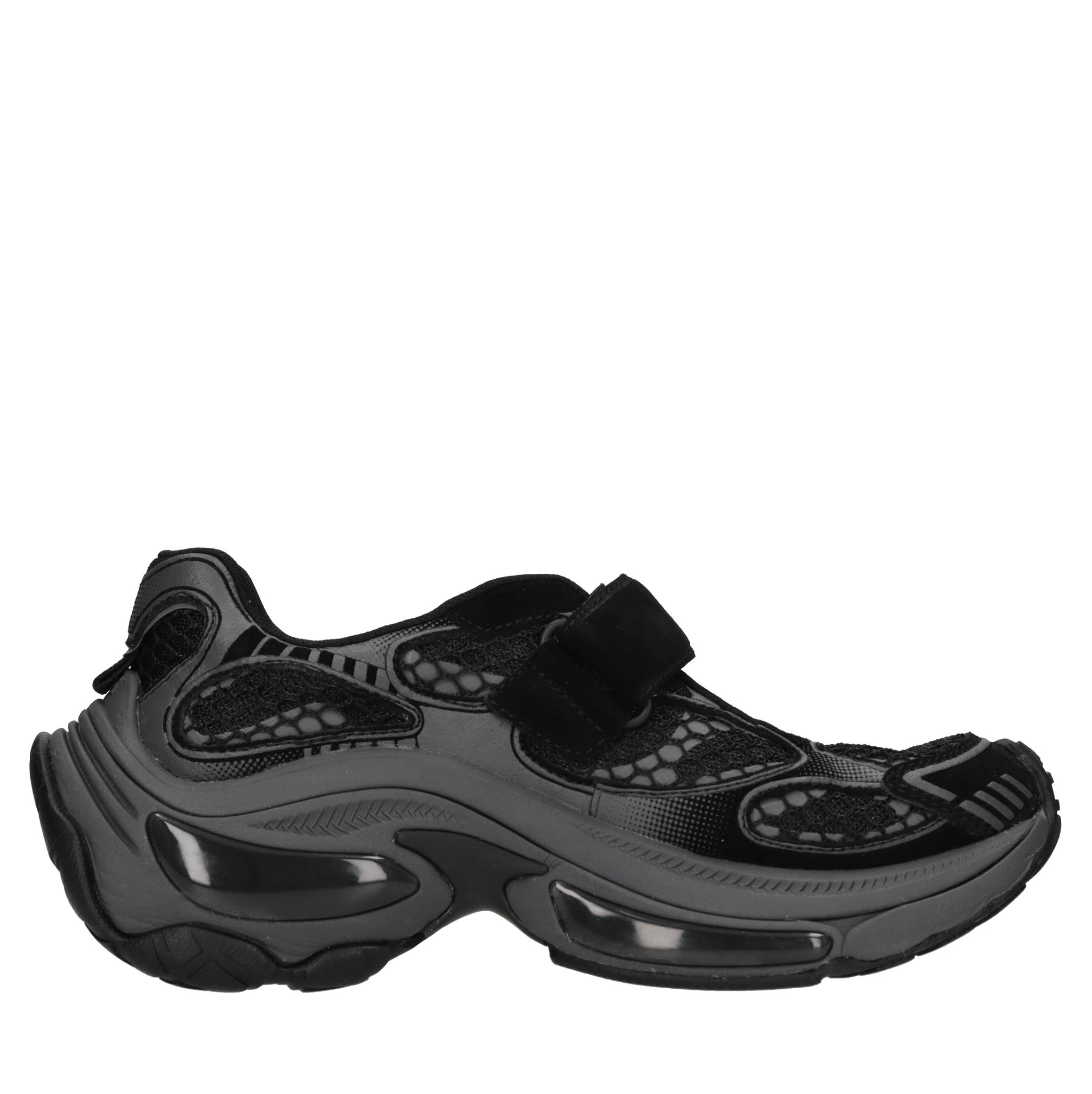 Sneakers slip-on in camoscio e tessuto 