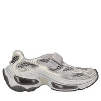 Sneakers slip-on in camoscio e tessuto 