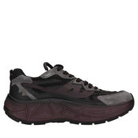 Sneakers in camoscio e tessuto 