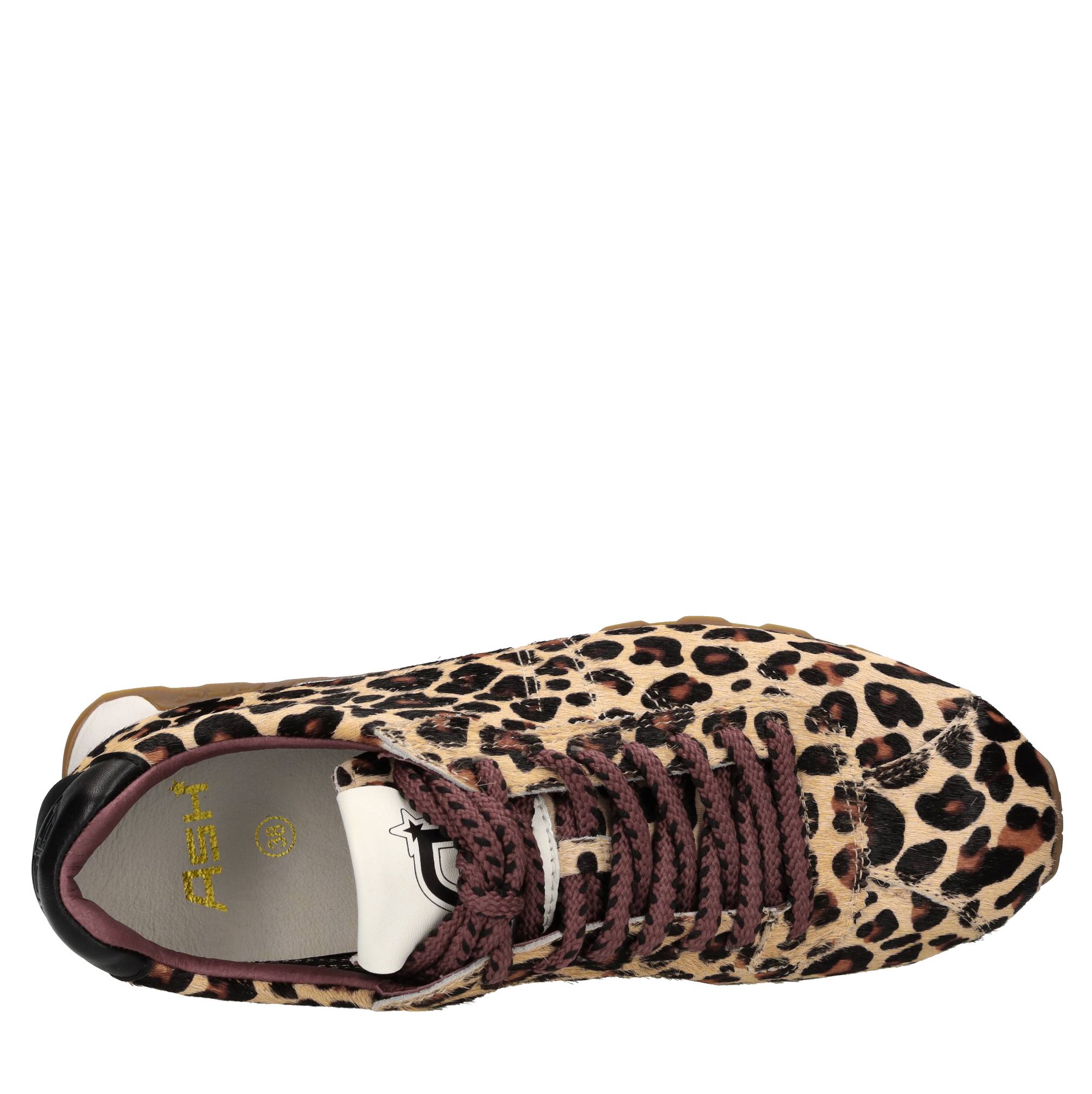 Sneakers in cavallino e pelle 