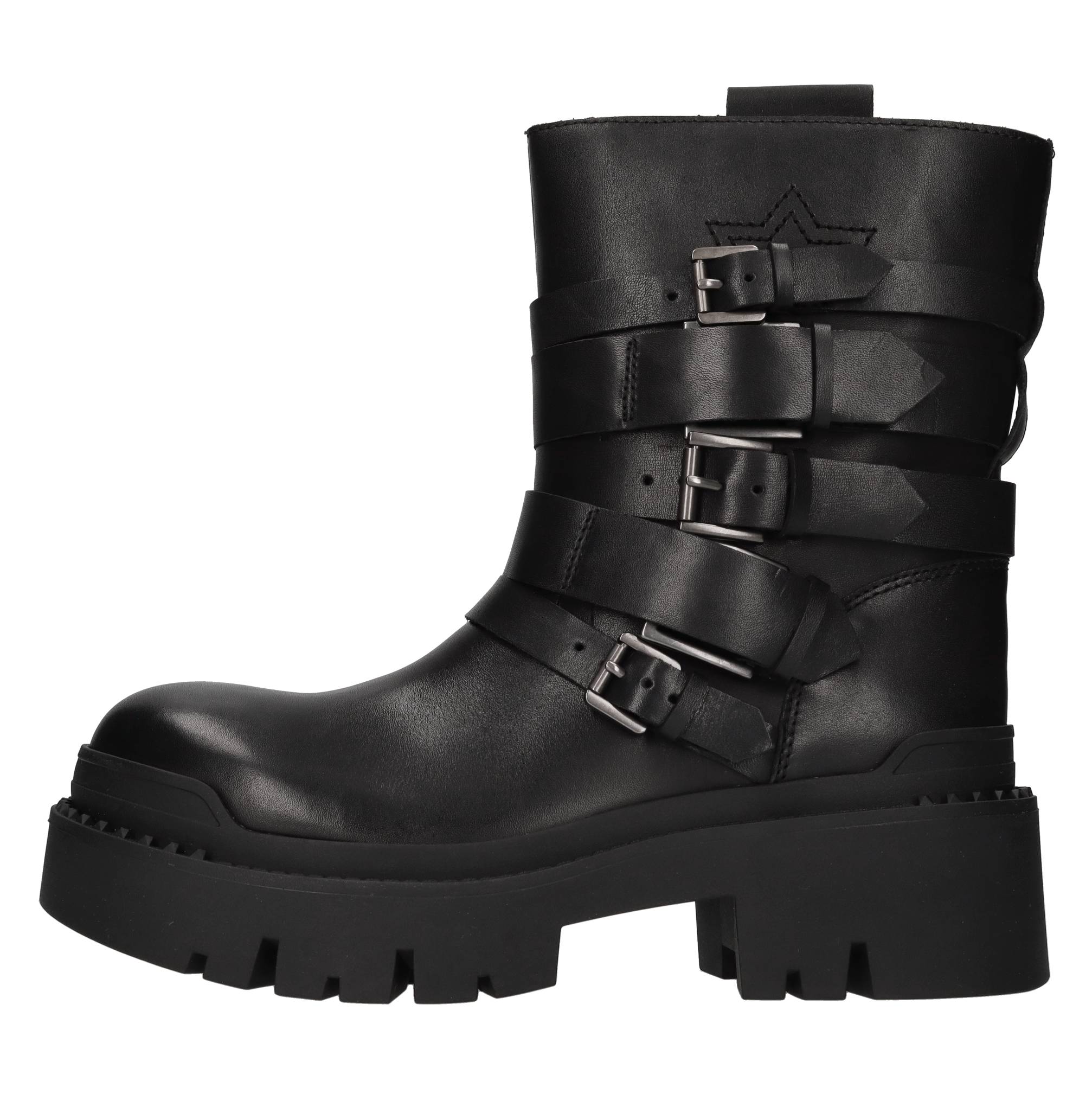 Stivaletti Biker in pelle 