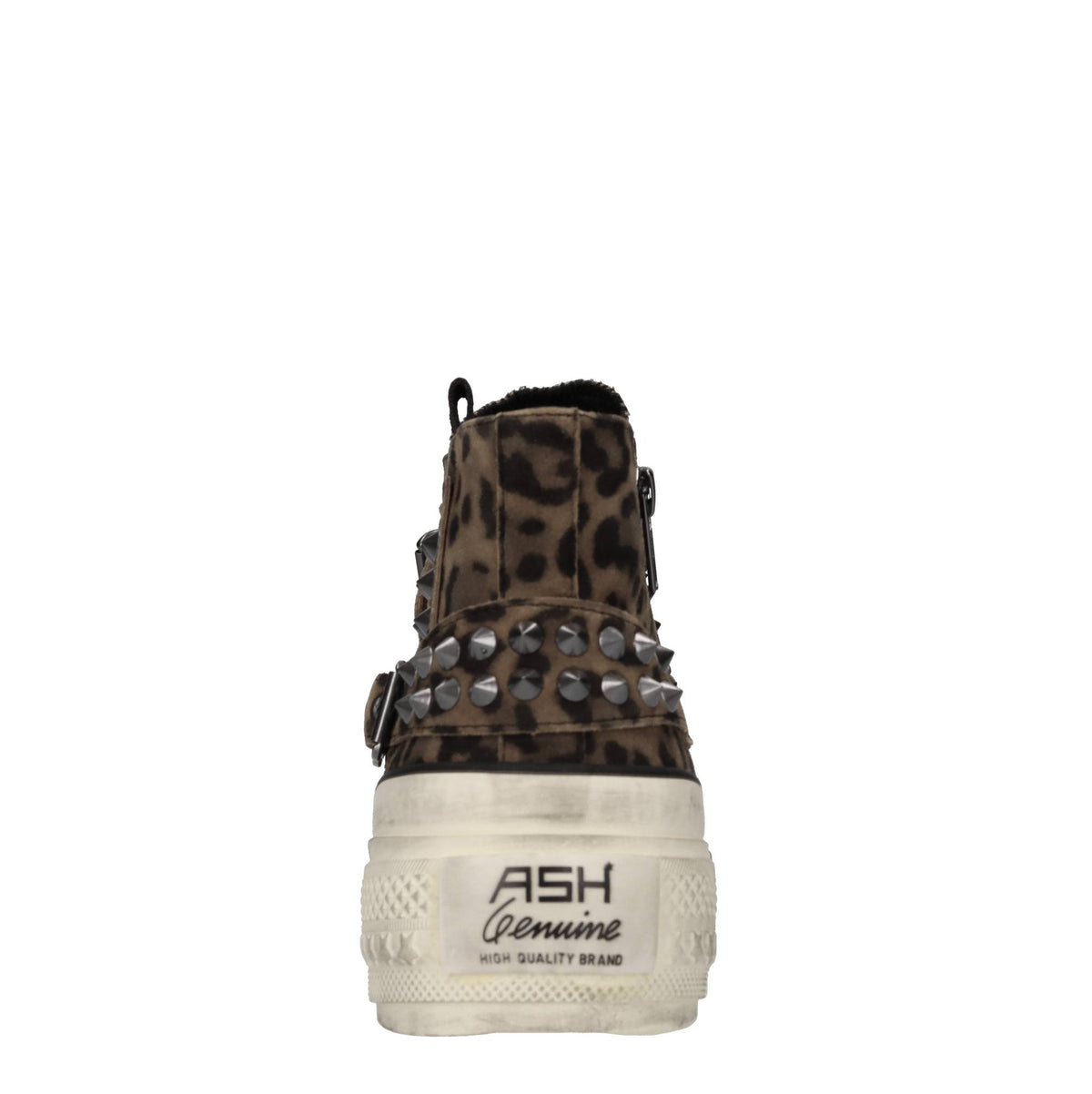 Sneakers in camoscio con borchie 