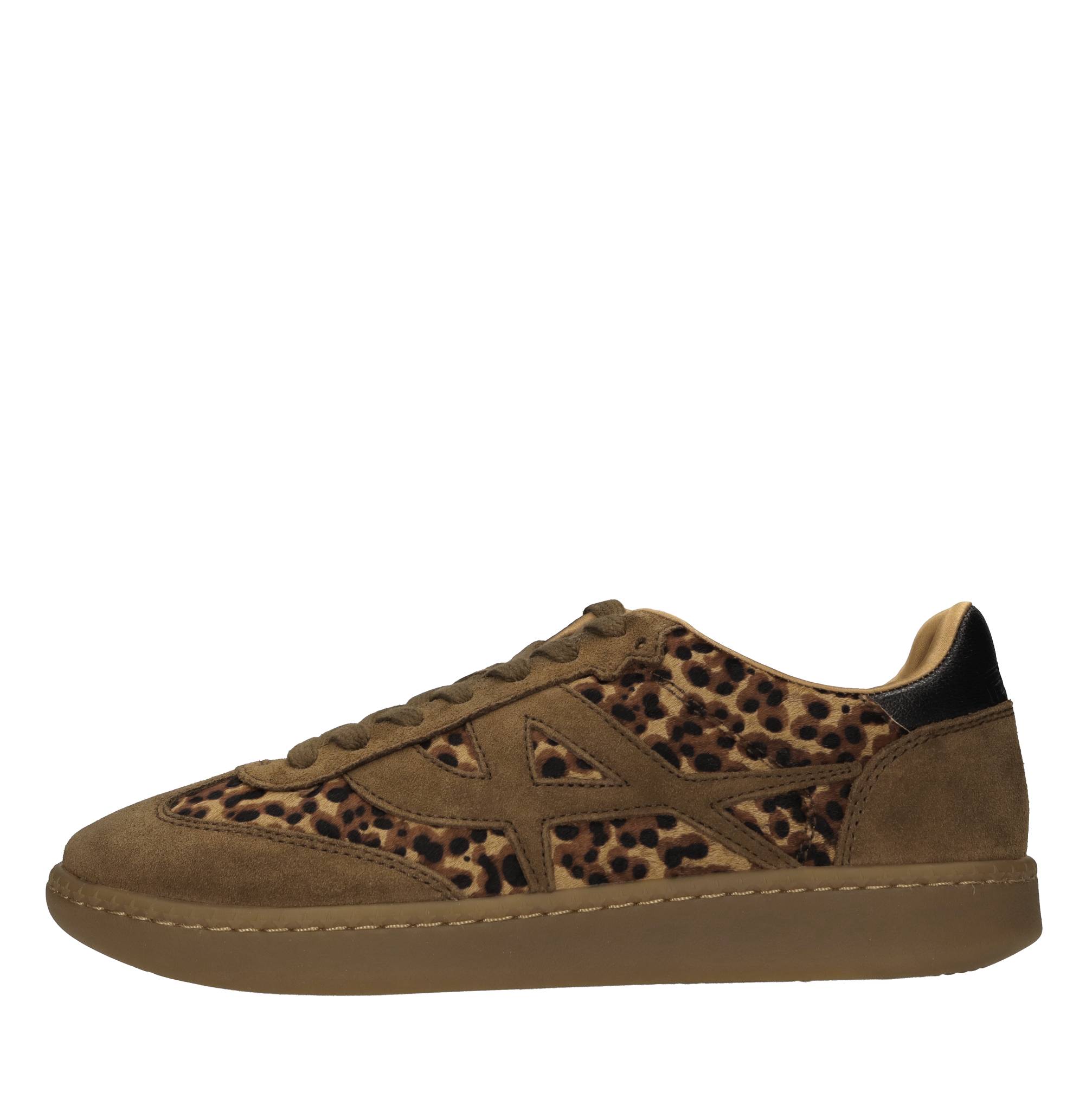 Sneakers in camoscio e cavallino 