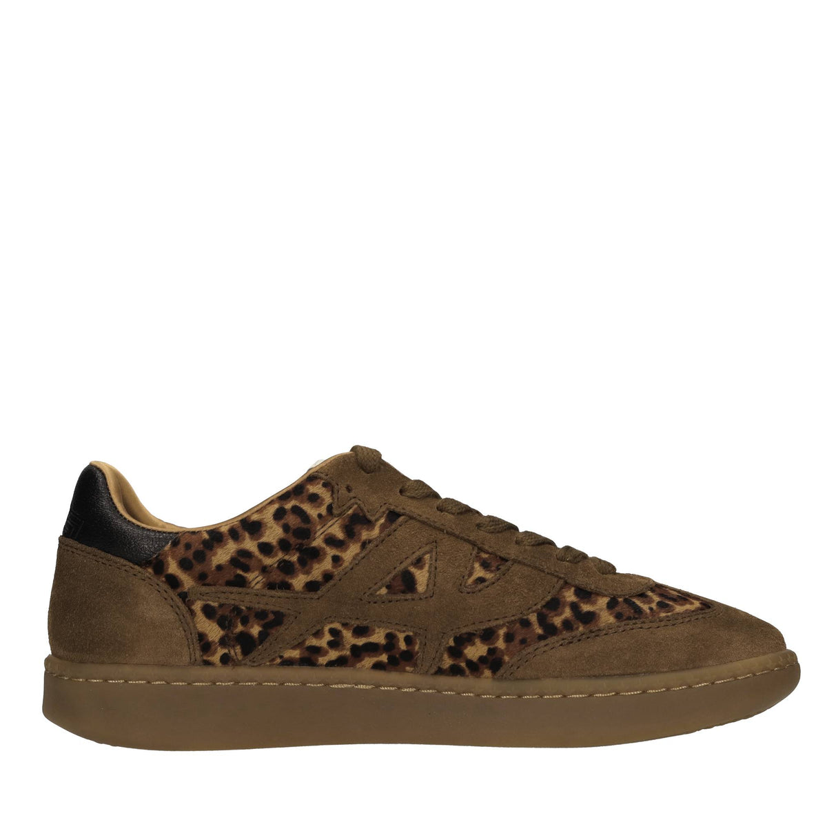 Sneakers in camoscio e cavallino 