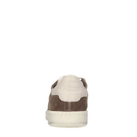 Sneakers in camoscio e pelle 