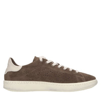 Sneakers in camoscio e pelle 