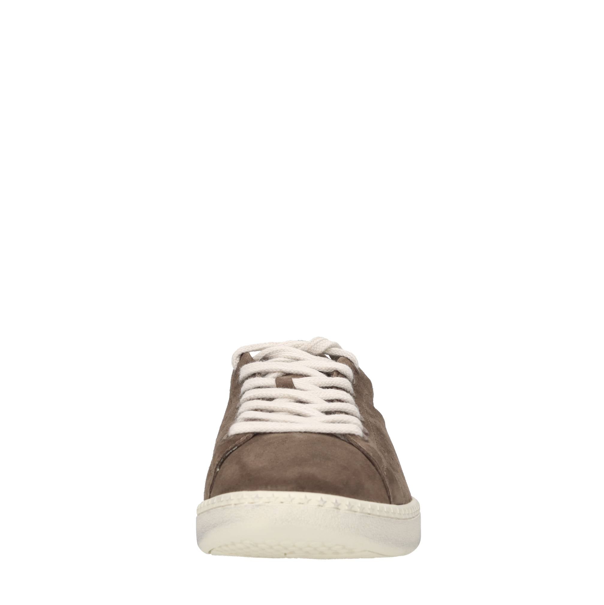 Sneakers in camoscio e pelle 