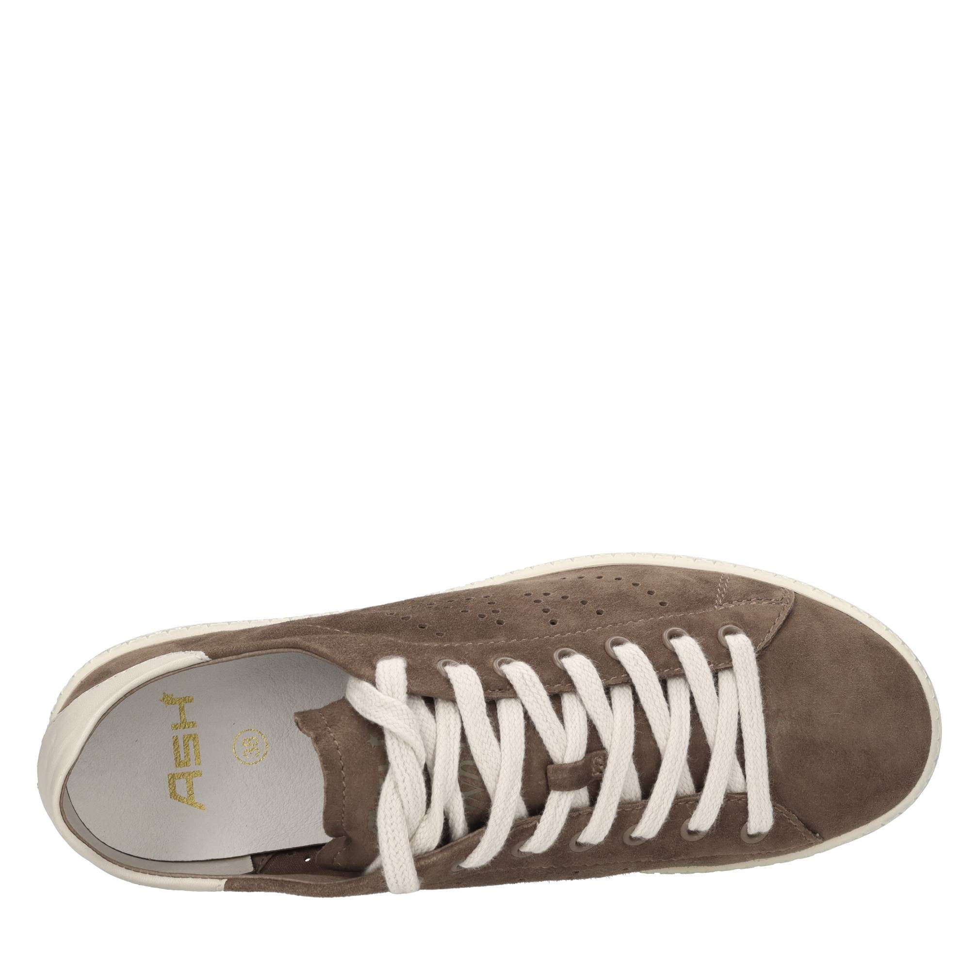 Sneakers in camoscio e pelle 