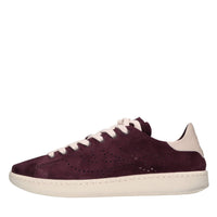 Sneakers in camoscio e pelle 