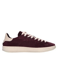 Sneakers in camoscio e pelle 