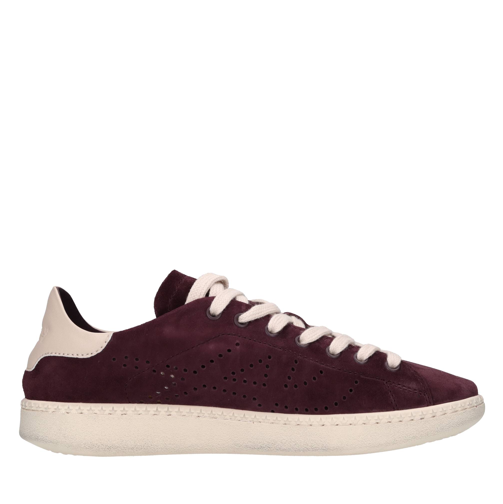 Sneakers in camoscio e pelle 