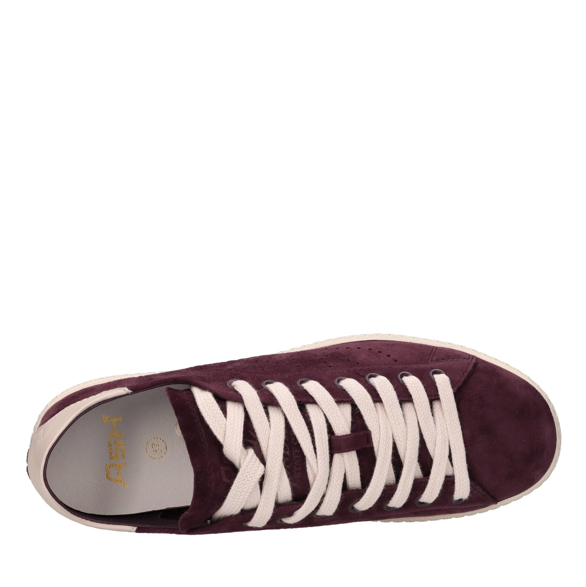Sneakers in camoscio e pelle 
