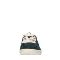 Sneakers in camoscio e pelle 