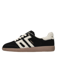 Sneakers in camoscio ed ecopelliccia 