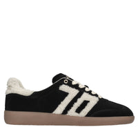 Sneakers in camoscio ed ecopelliccia 