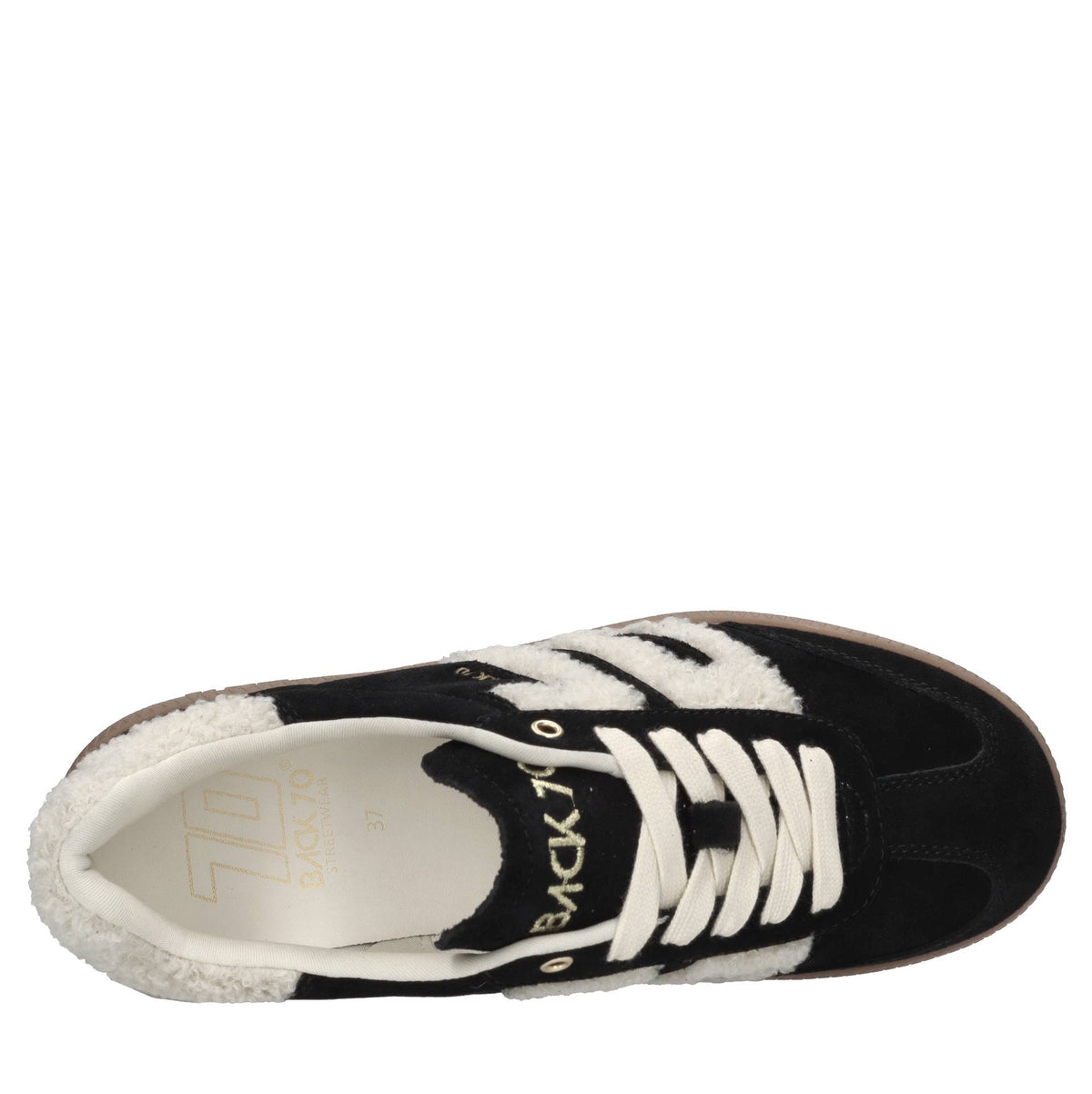 Sneakers in camoscio ed ecopelliccia 