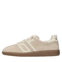 Sneakers in camoscio ed ecopelliccia 