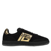 Sneakers in camoscio e pelle 