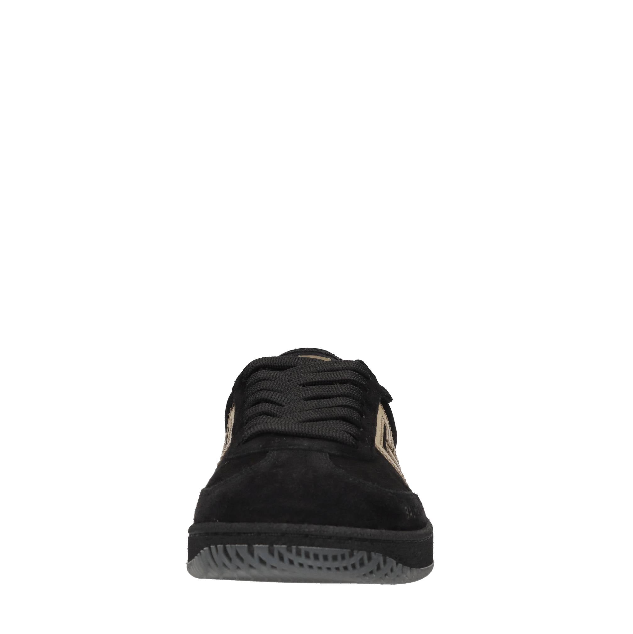 Sneakers in camoscio e pelle 