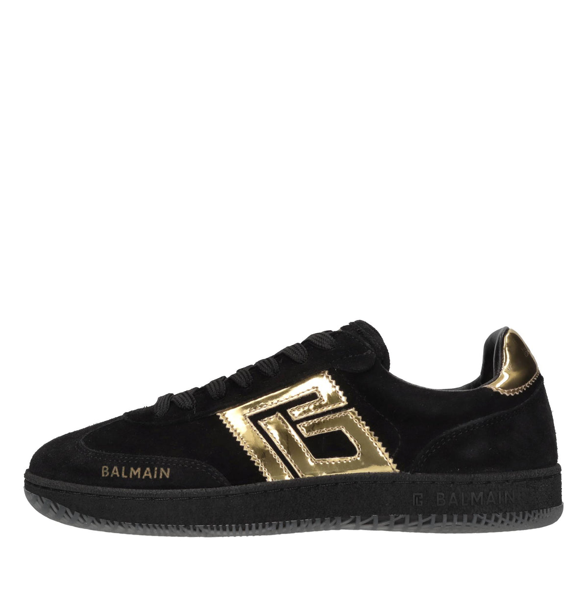 Sneakers in camoscio e pelle 