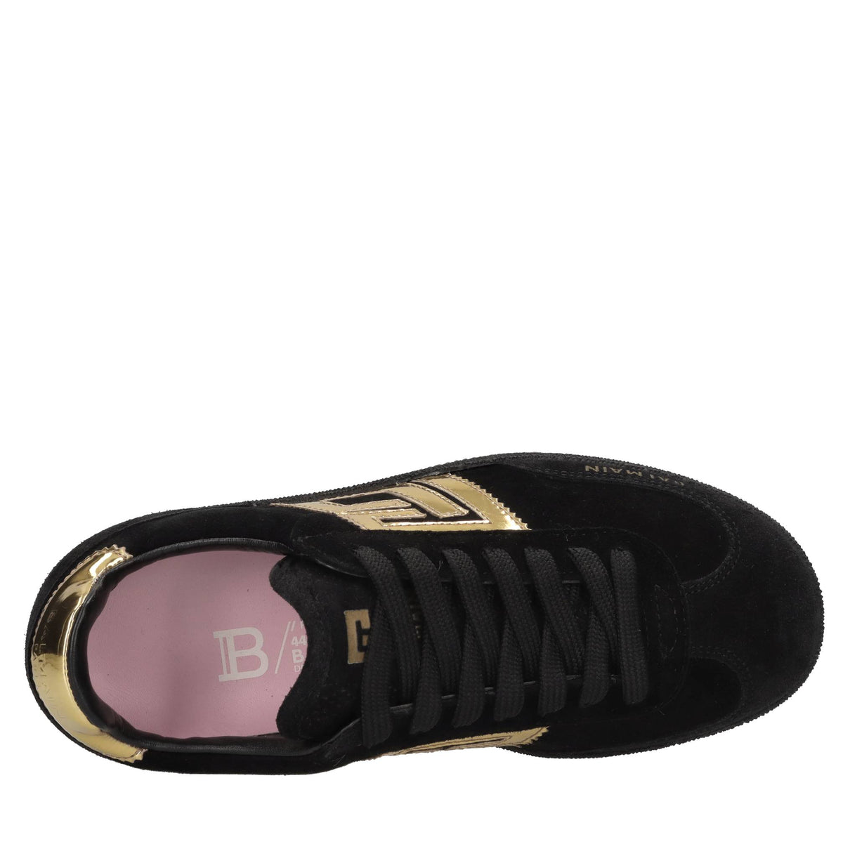 Sneakers in camoscio e pelle 