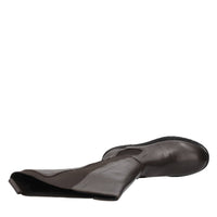 Stivali beatles in pelle e tessuto elasticizzato 