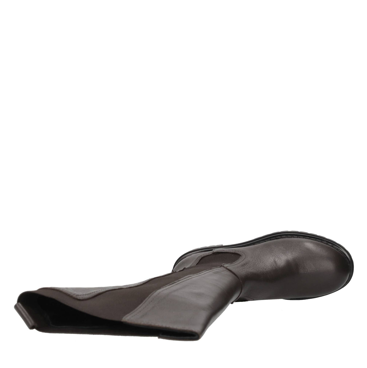Stivali beatles in pelle e tessuto elasticizzato 