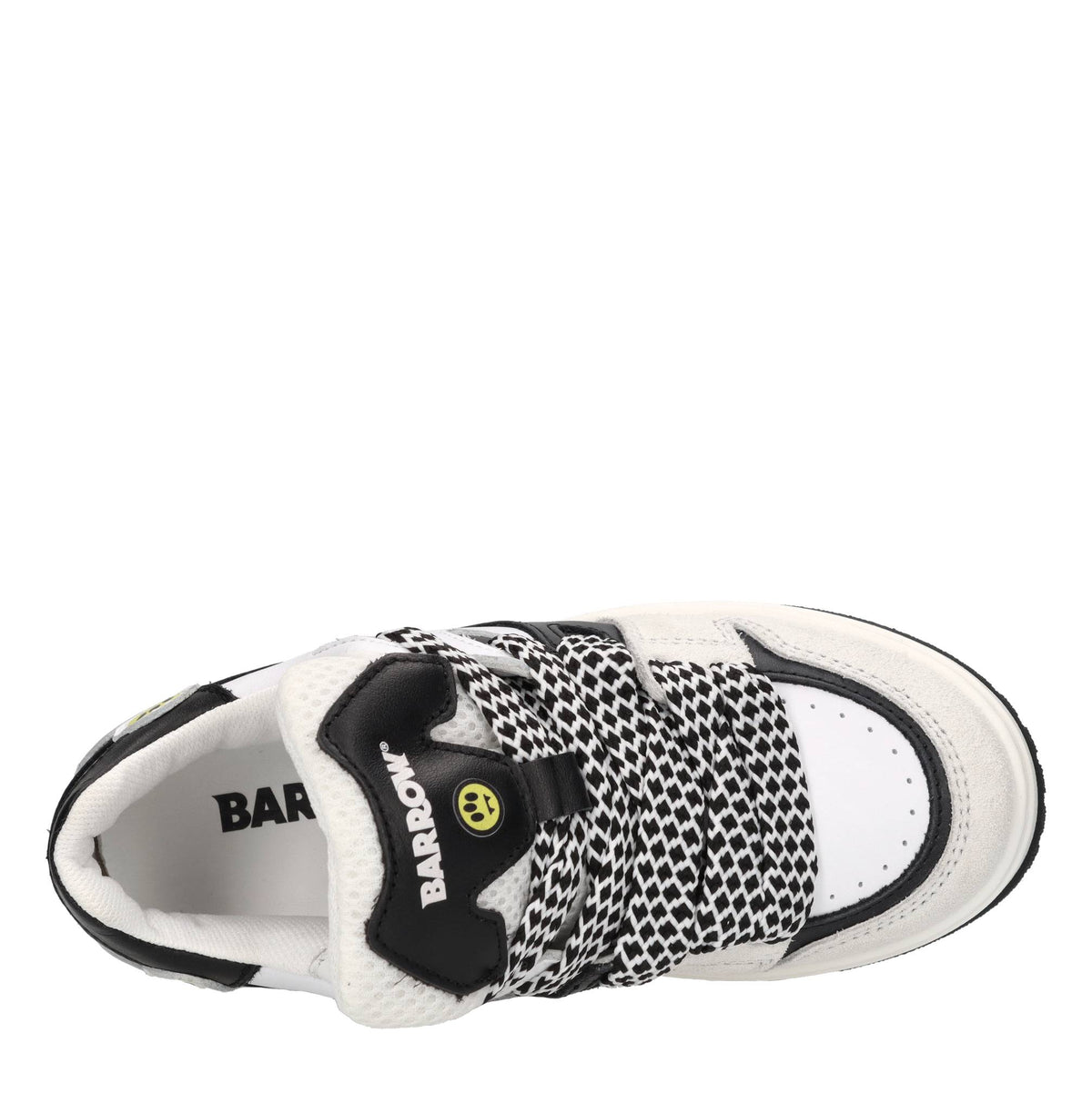 Sneakers in pelle, camoscio e tessuto 
