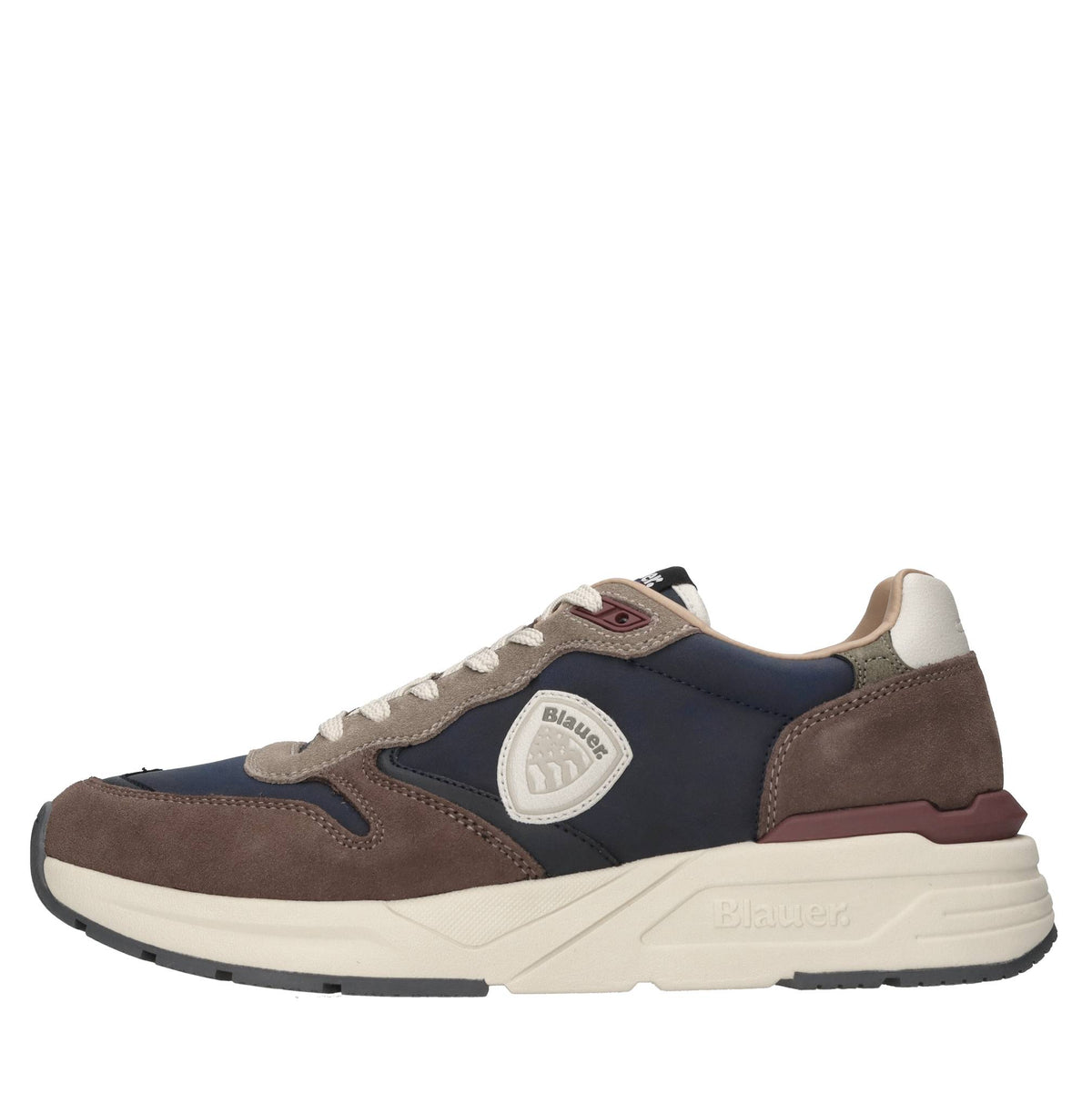 Sneakers in camoscio ed ecopelle 