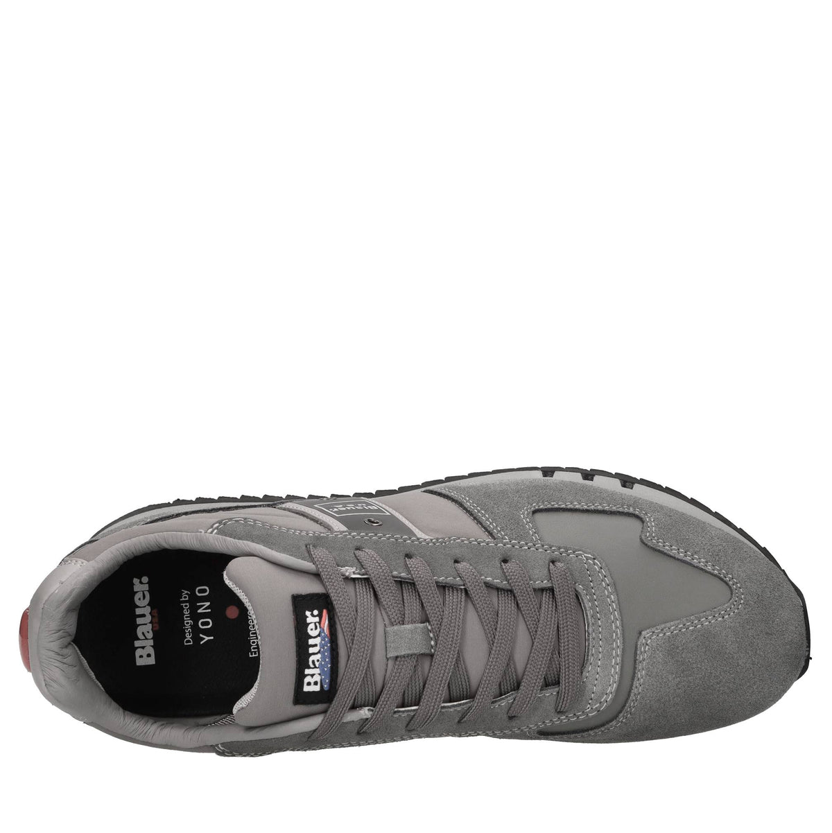 designed by Yono, Sneakers in camoscio, tessuto ed ecopelle 