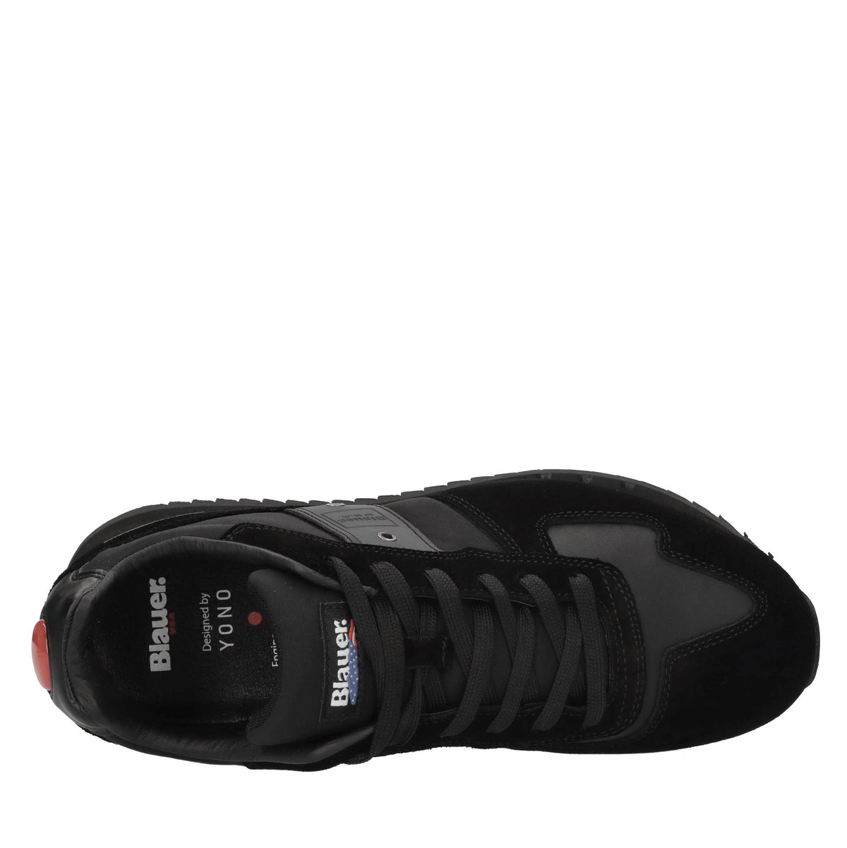 designed by Yono, Sneakers in camoscio, tessuto ed ecopelle 