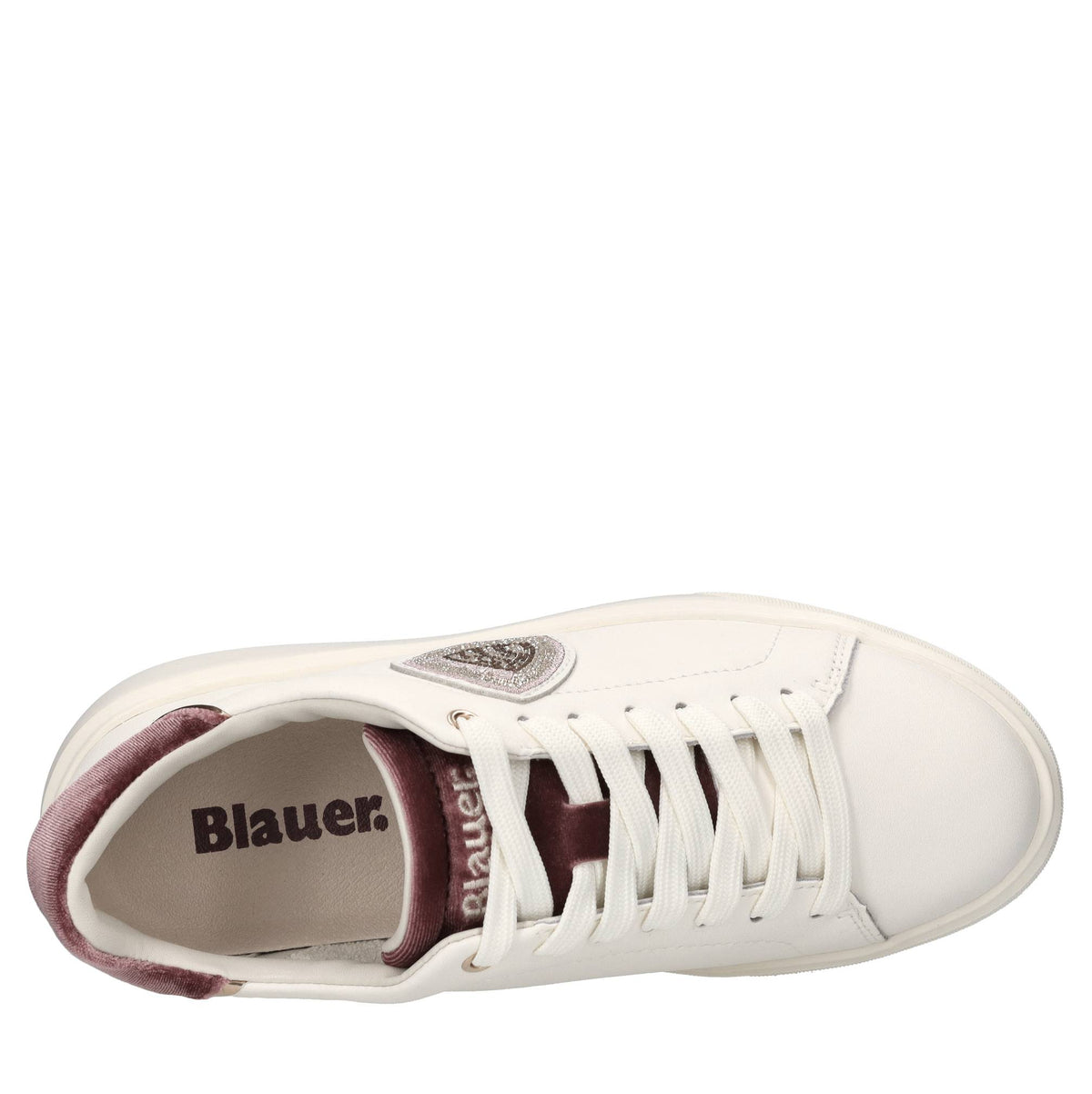 Sneakers in pelle e velluto 