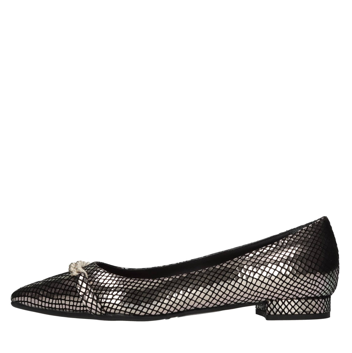 Ballerine in pelle stampa pitone 
