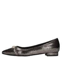 Ballerine in pelle stampa pitone 