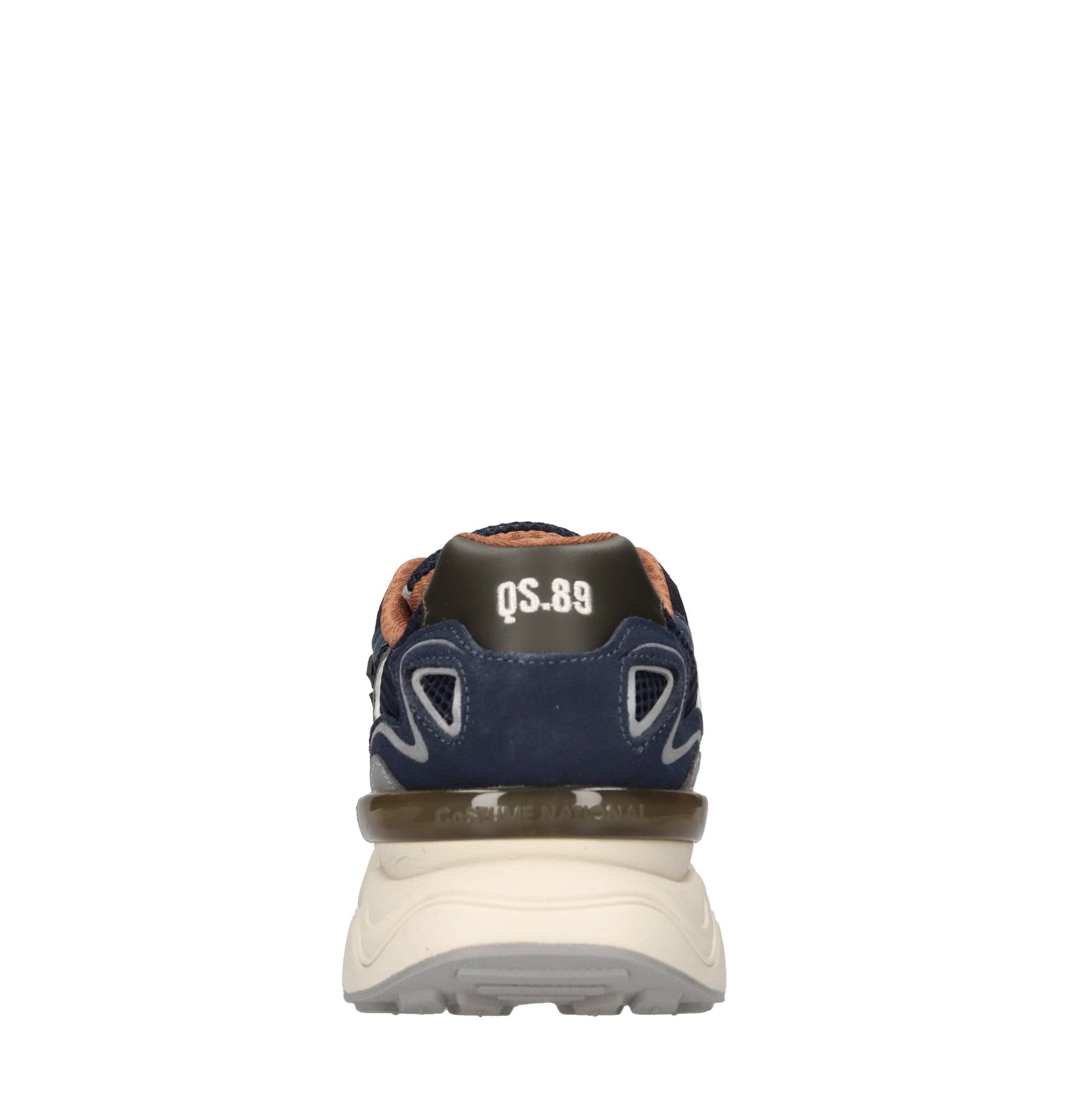 Sneakers in pelle,ecopelle e tessuto 