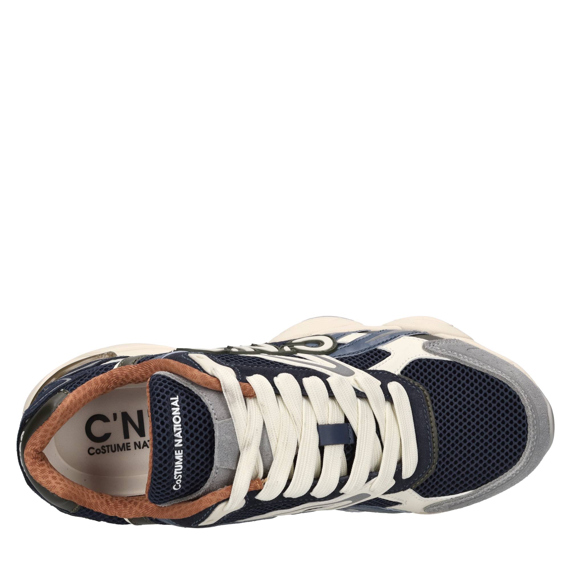 Sneakers in pelle,ecopelle e tessuto 