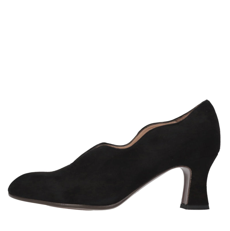 Décolleté in camoscio 