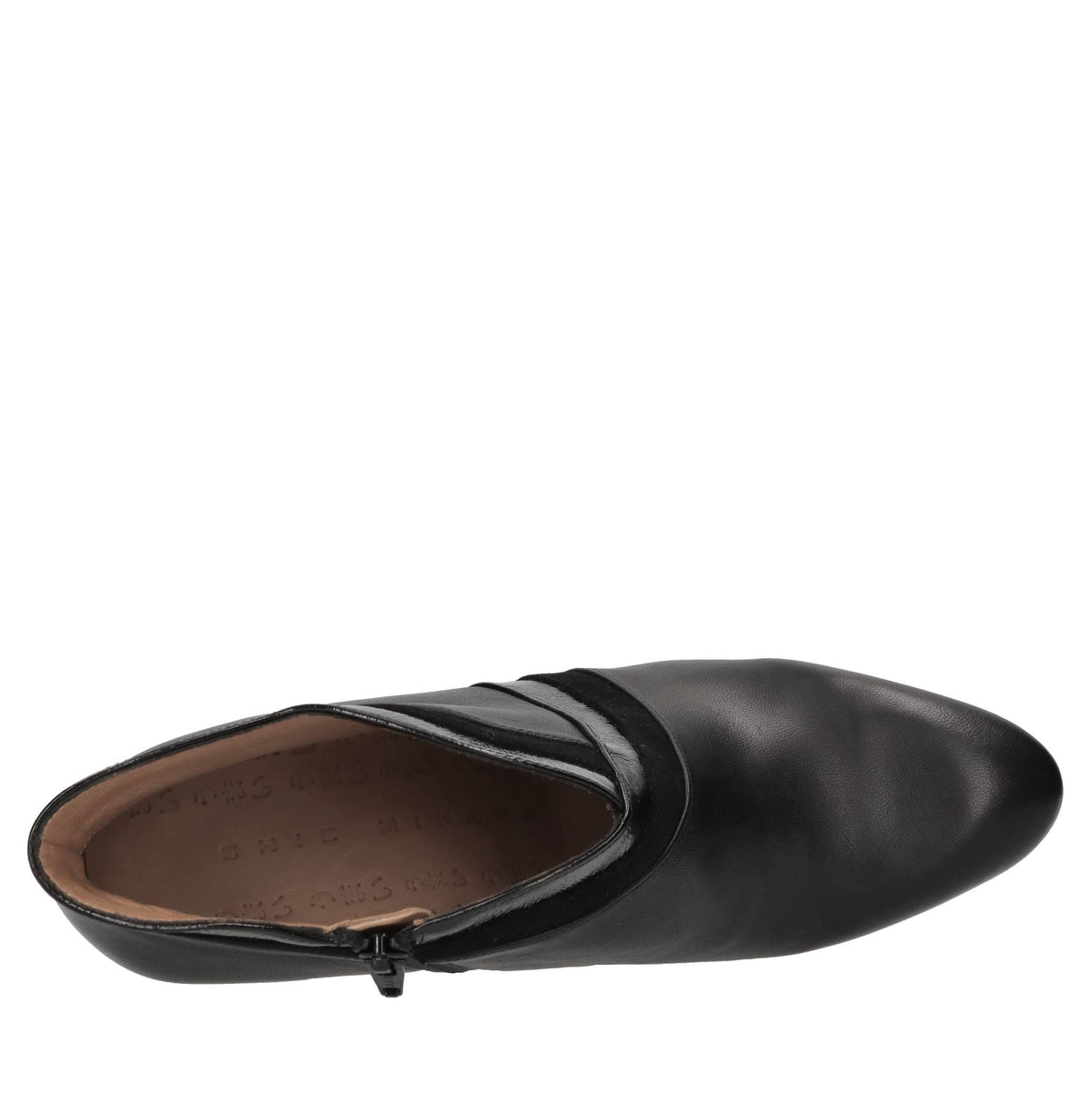 Tronchetti in pelle e camoscio 