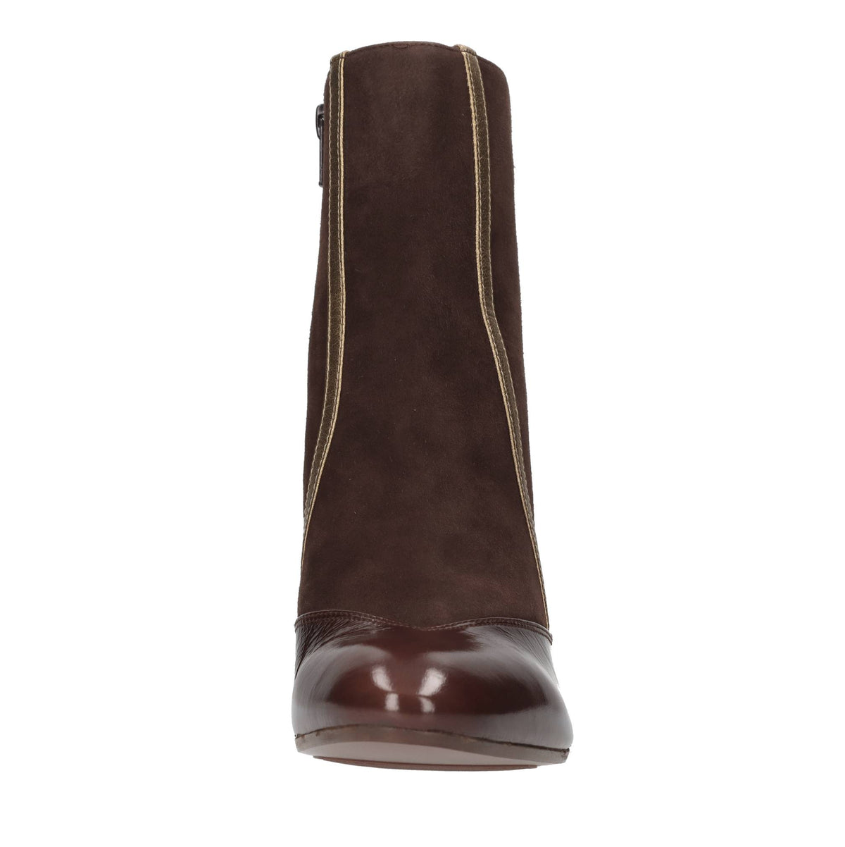 Tronchetti in pelle e camoscio 