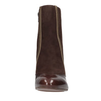 Tronchetti in pelle e camoscio 