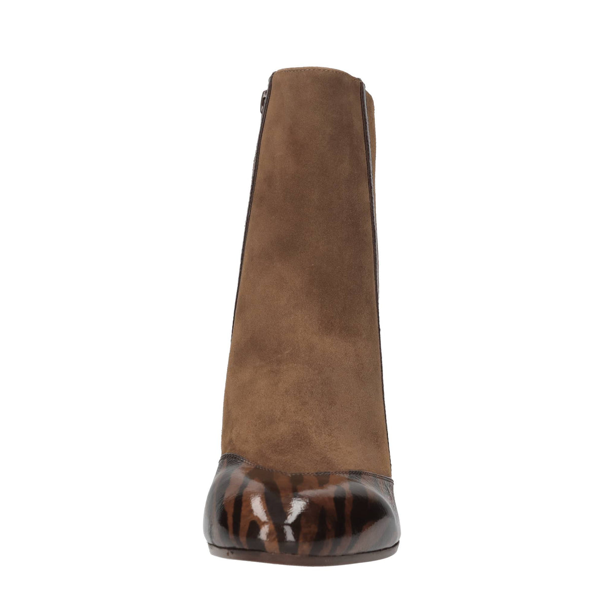 Tronchetti in pelle e camoscio 
