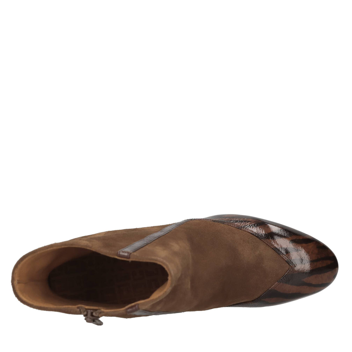 Tronchetti in pelle e camoscio 