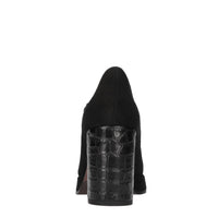 Décolleté in camoscio e pelle 
